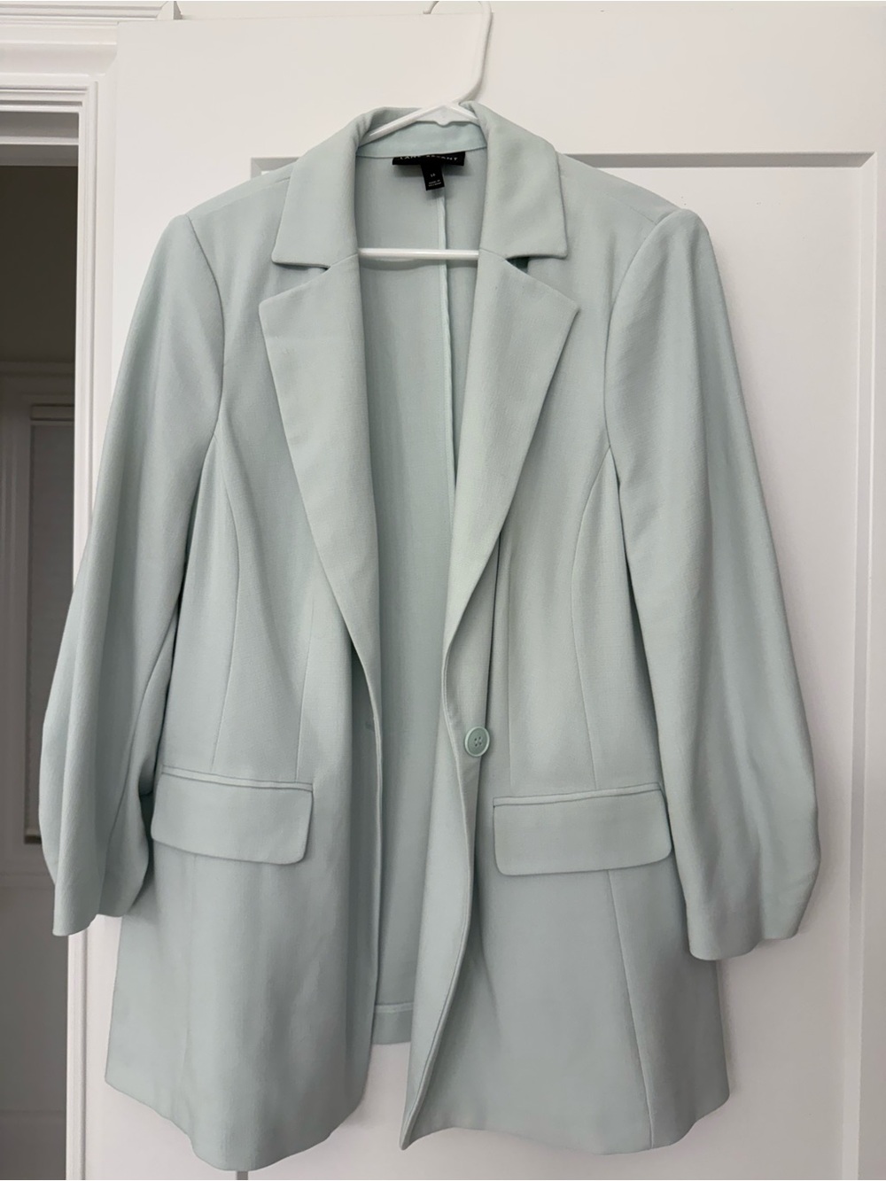 Lane Bryant Mint Green Single-Button Blazer